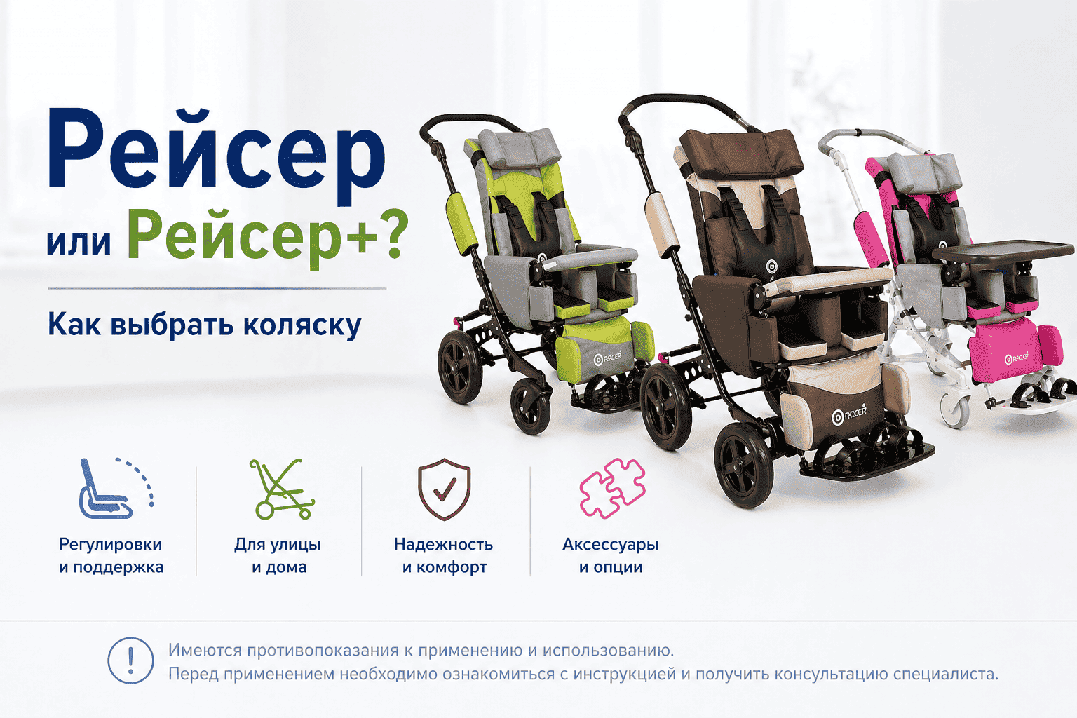 Коляски Рейсер Akces-Med: отличие Рейсер, Рейсер+ и Home — какую выбрать